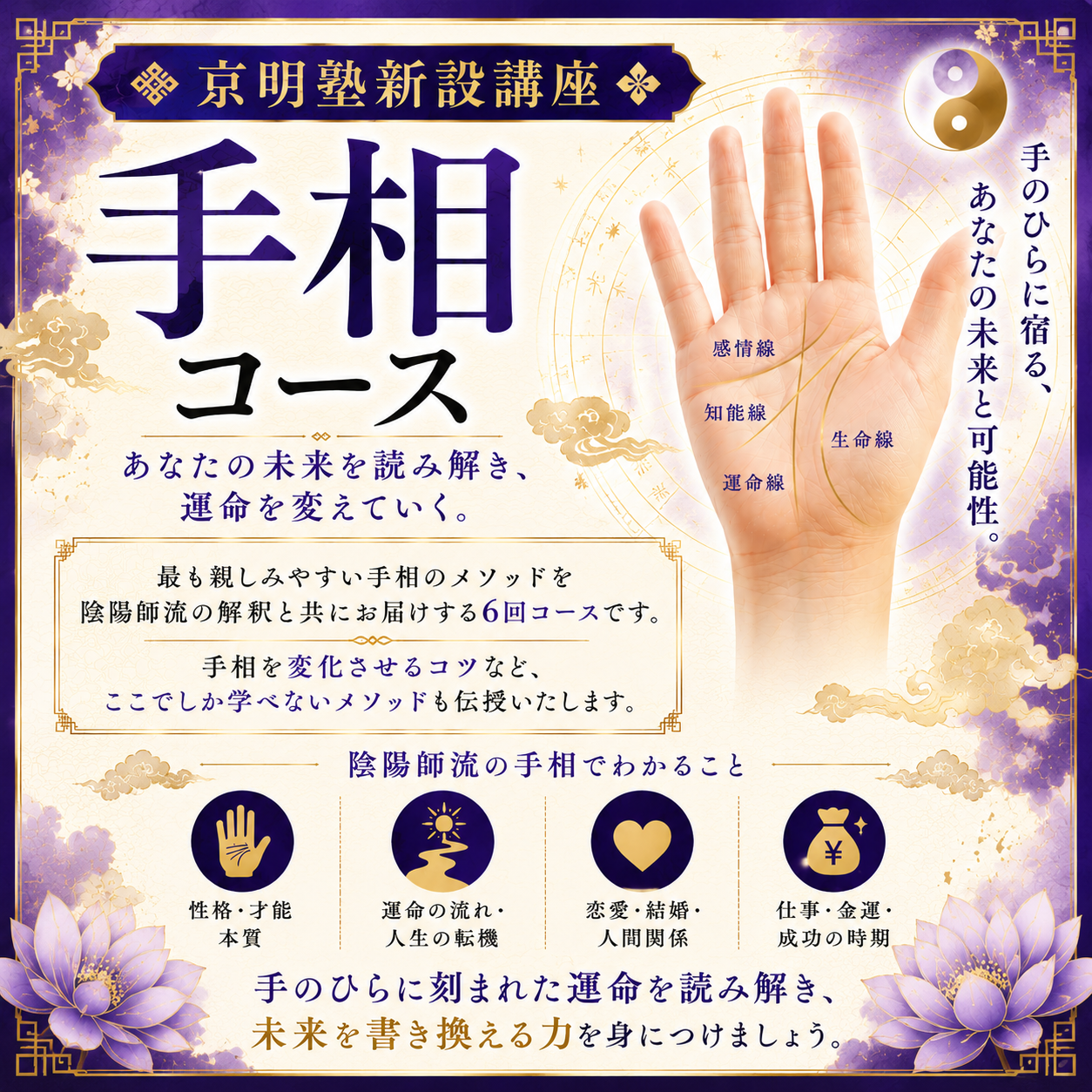 京明塾手相コース
